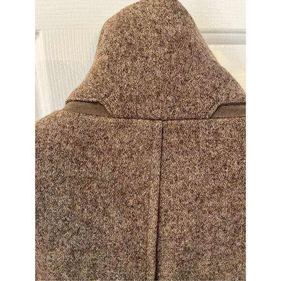 Jos. A. Bank Tan Marled Wool Blend Button Zipper Cost sz LL or 44-48” EUC - Picture 8 of 15
